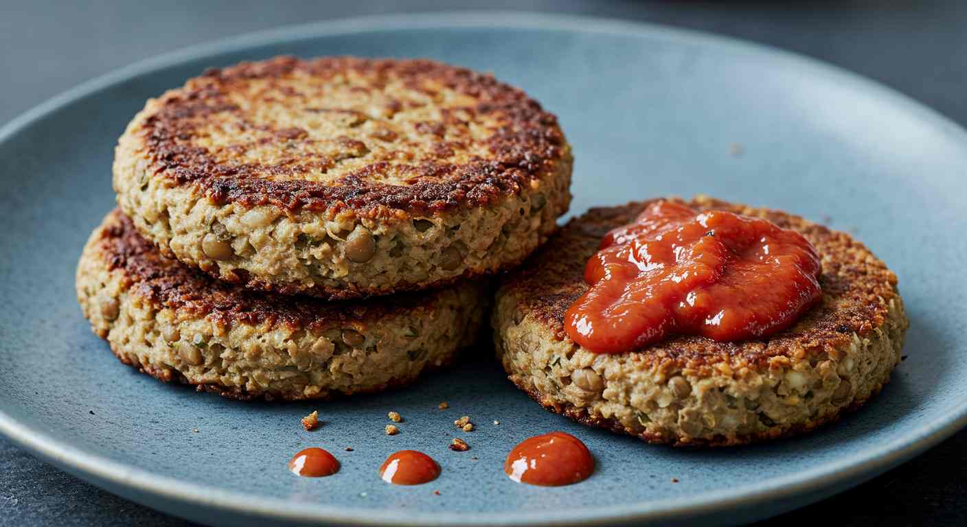 Receta saludable: Hamburguesas de Arroz Integral y Lentejas - Plato Principal