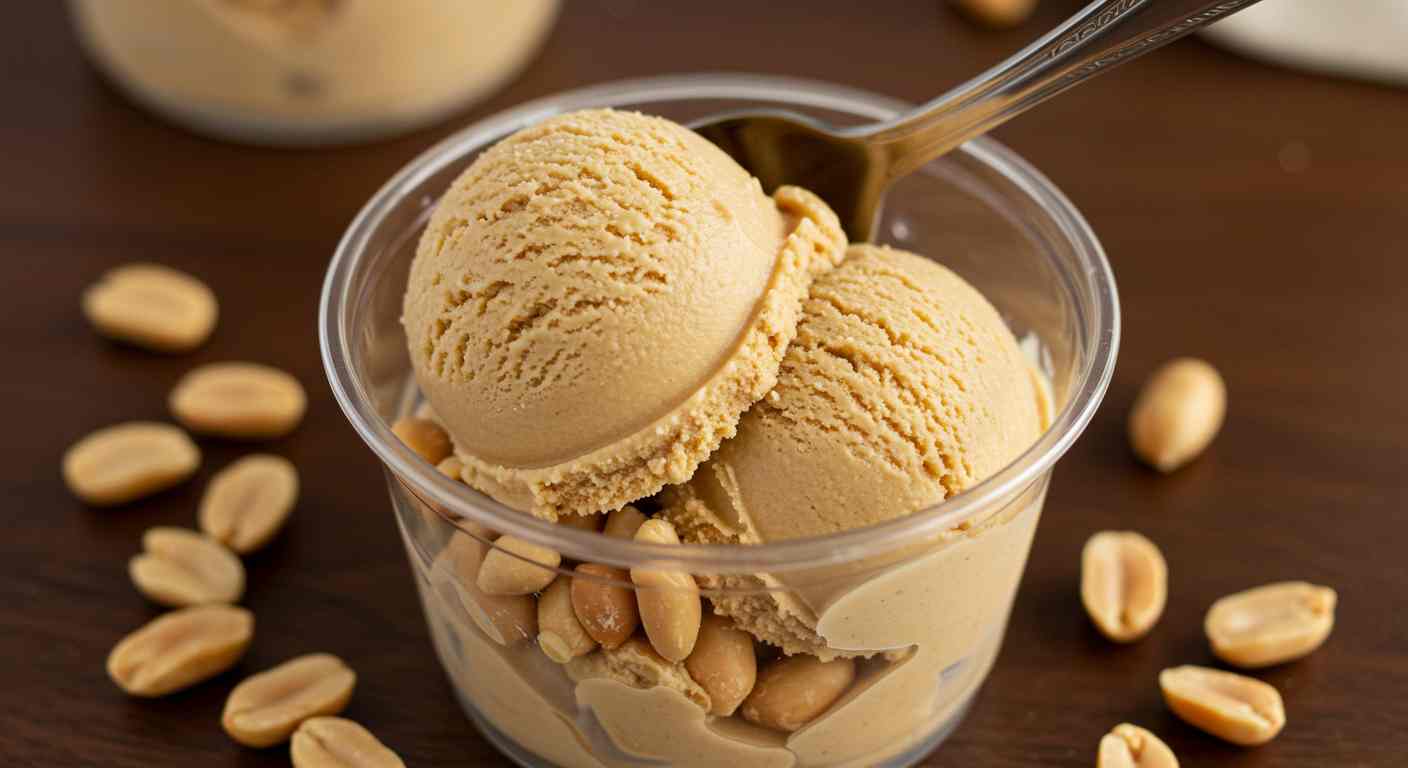Receta saludable: Helado Vegano de Mantequilla de Maní - Postres Saludables
