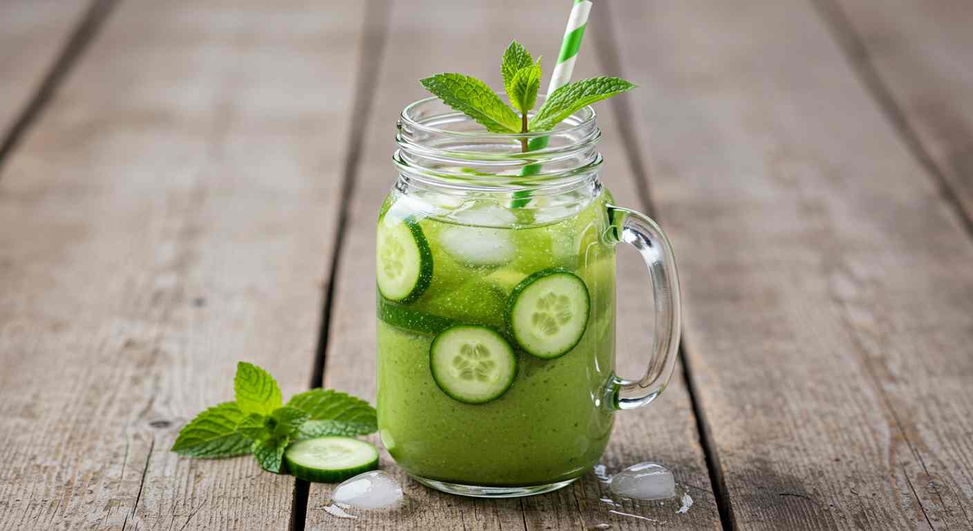 Receta saludable: Agua de Pepino y aguacate - Bebidas
