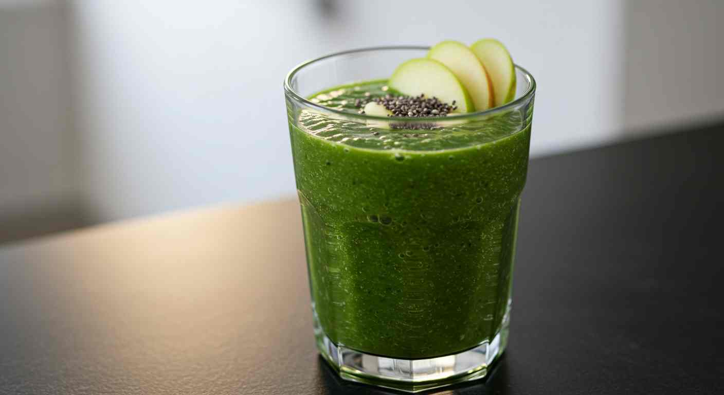 Receta saludable: Batido de Espinaca y Manzana Detox - Bebidas