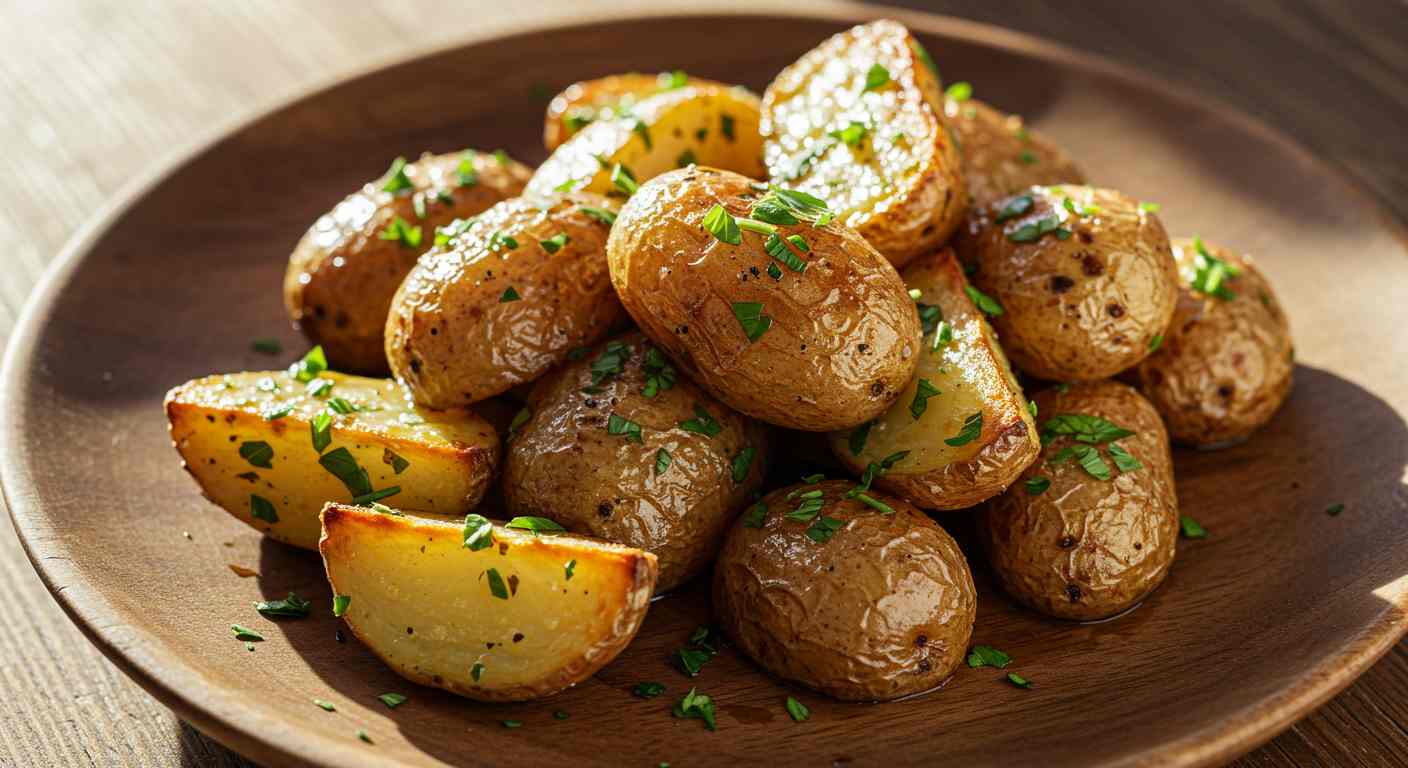 Receta saludable: Papas Asadas con Hierbas - Vegetarianas