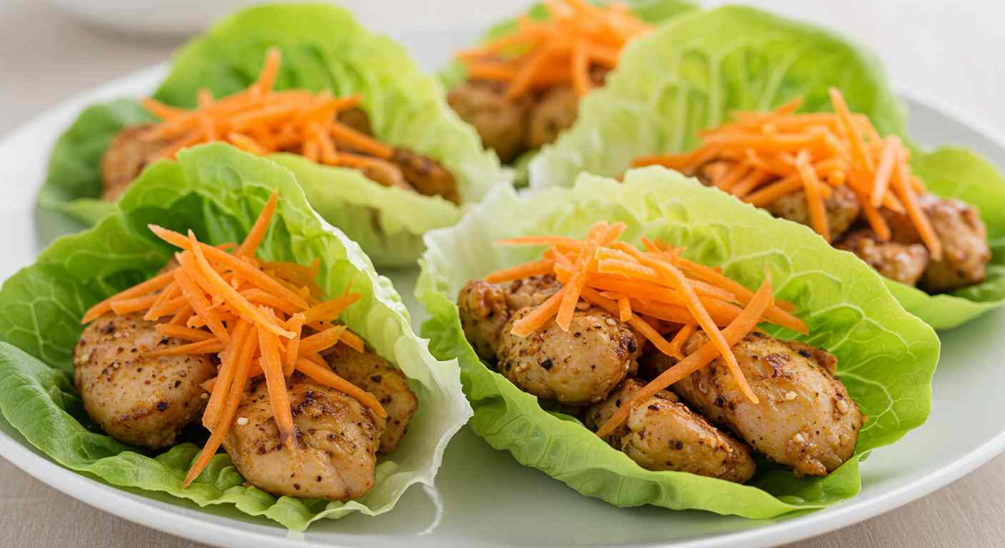Receta saludable: Wraps de Pollo y Lechuga - Plato Principal