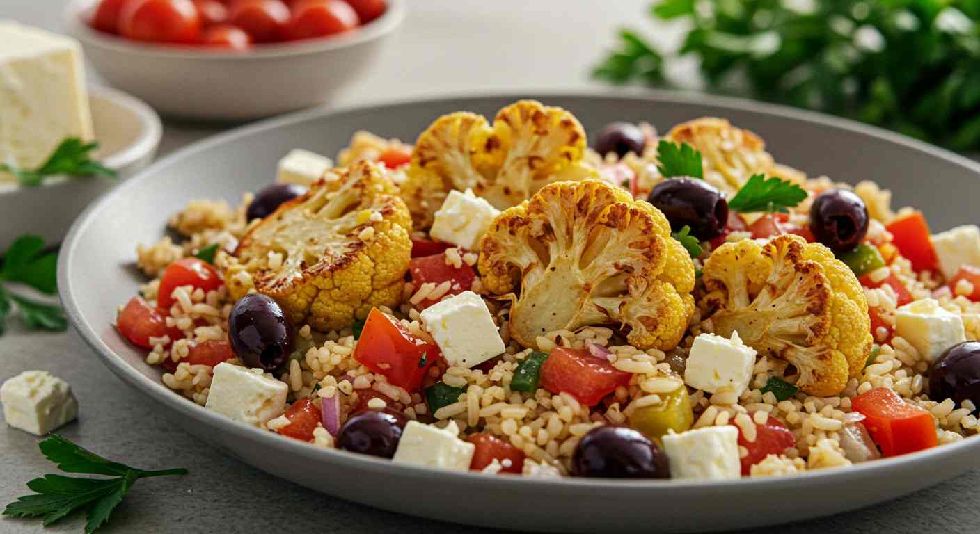 Receta saludable: Arroz De Coliflor Y Ajo - Plato Principal