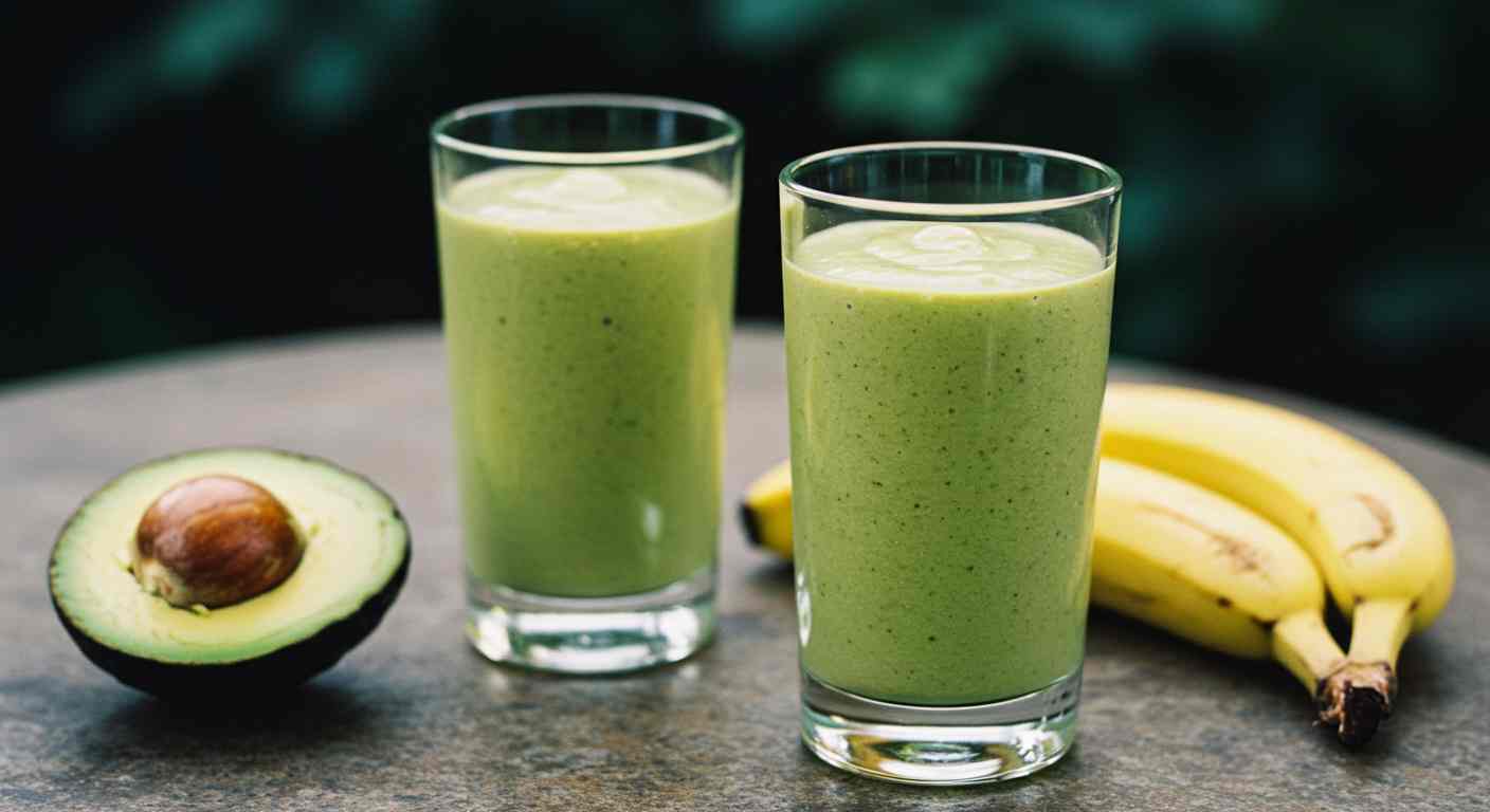 Batido de Plátano y Aguacate