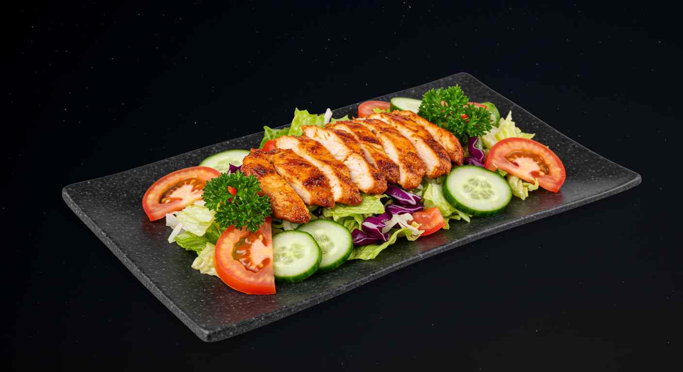 Ensalada de Pollo Shawarma - Especial para tiroides