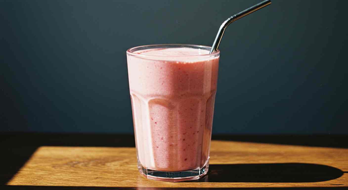 Batido de Frutilla con Leche de Coco - Refrescante y Nutritivo