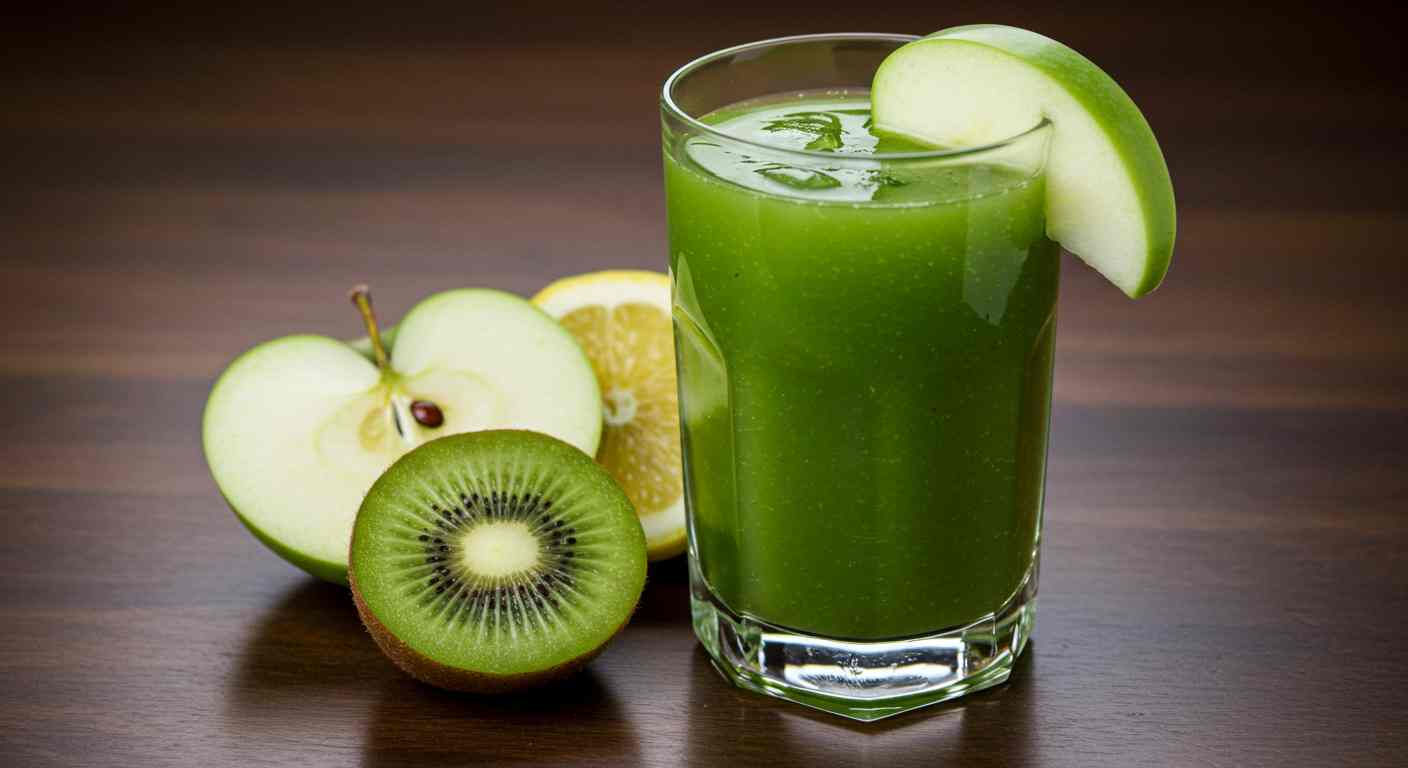 Jugo de Manzana y Kiwi para Perder Peso - Detox y Nutritivo