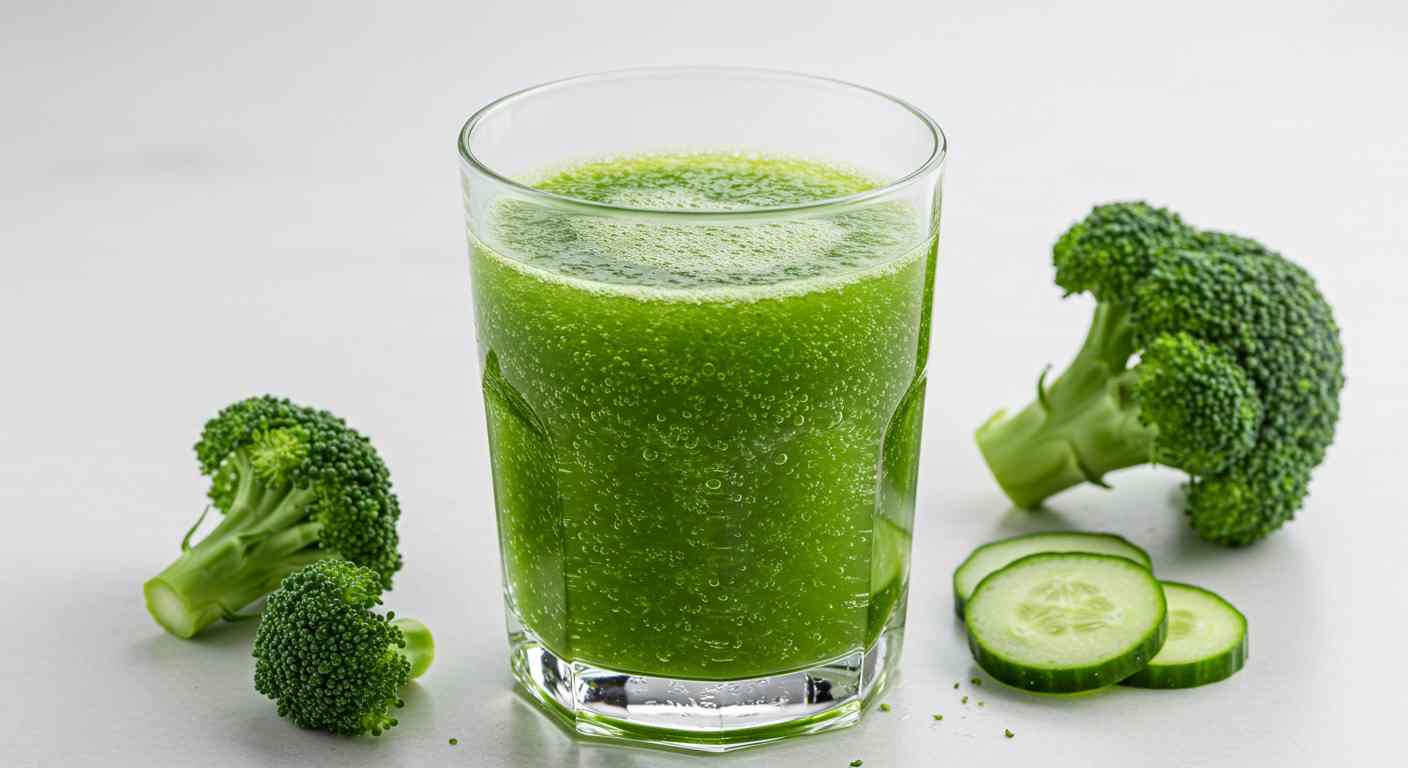 Jugo Detox Brócoli y Pepino - Purificante y Nutritivo