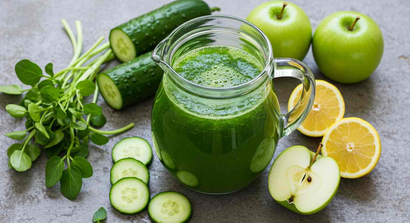 Receta saludable: Jugo para Quemar Grasa - Berros y Pepino - Jugos Verdes