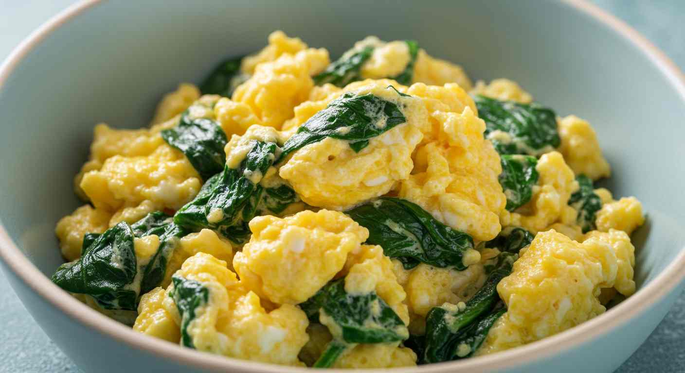 Huevos con Espinacas - Ideal para Diabéticos