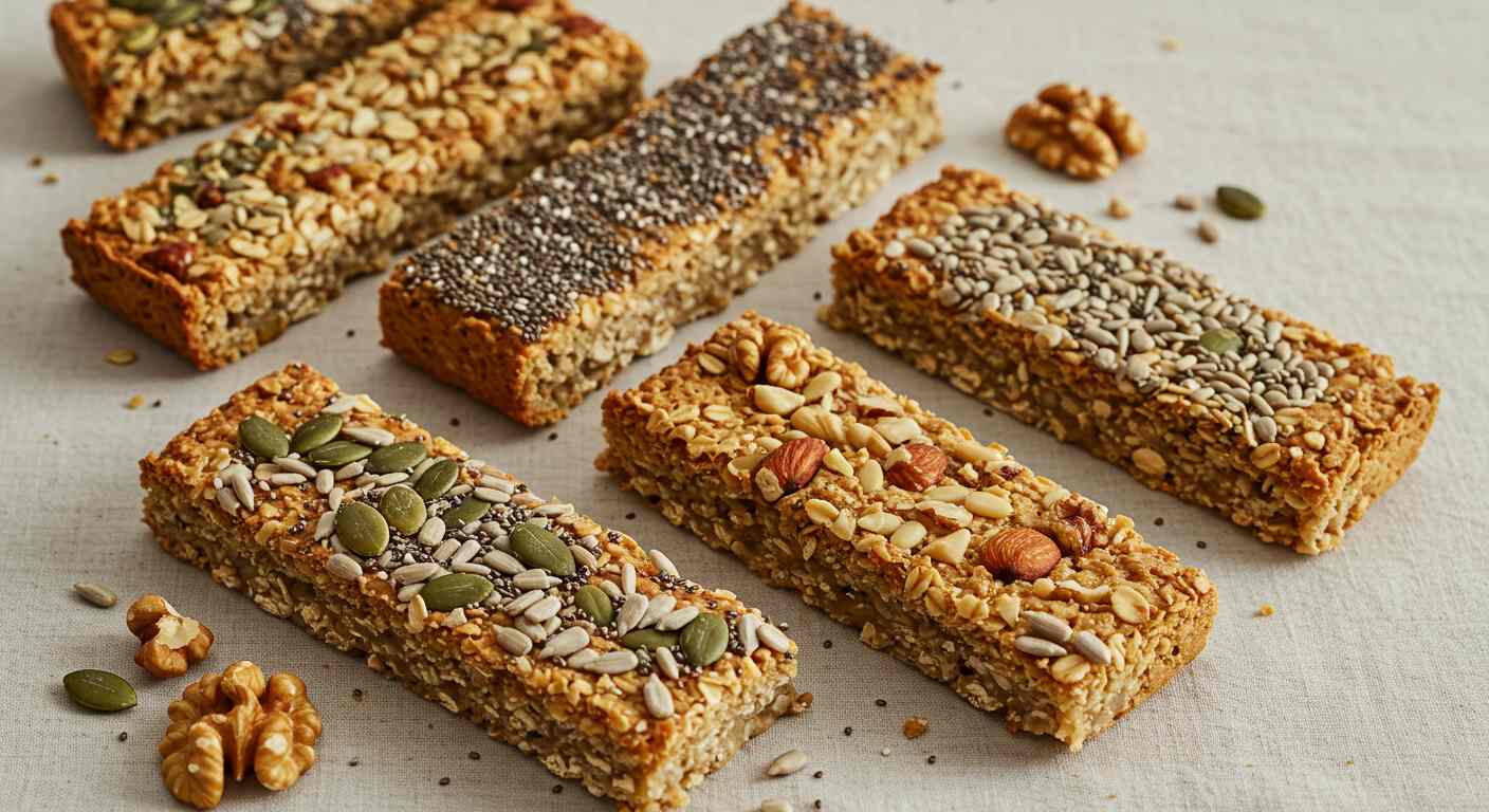 Barra de Avena, Semillas y Frutos Secos - Ideal para Diabéticos
