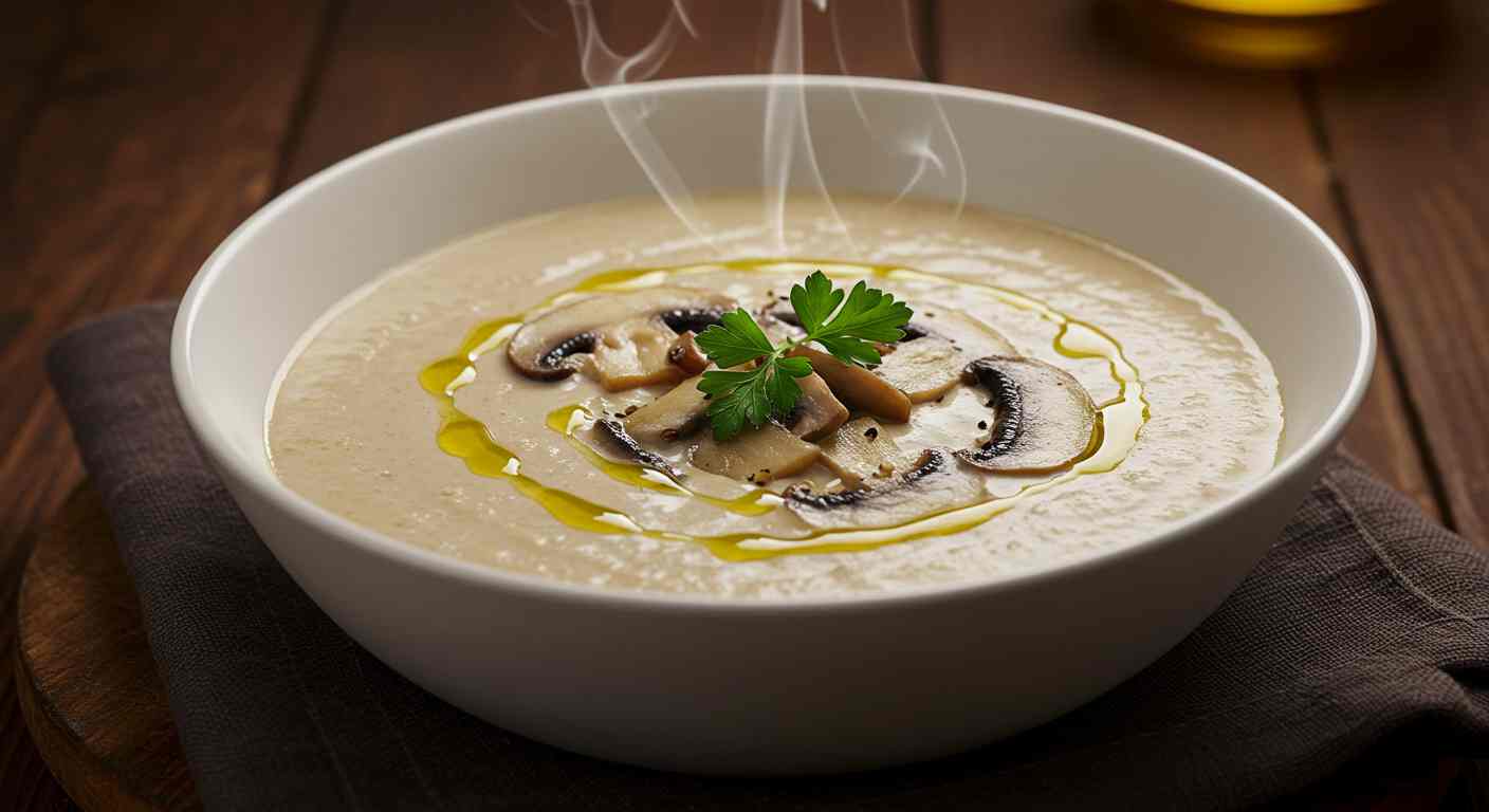 Crema de Champiñones y Berenjena - Ideal para Diabéticos