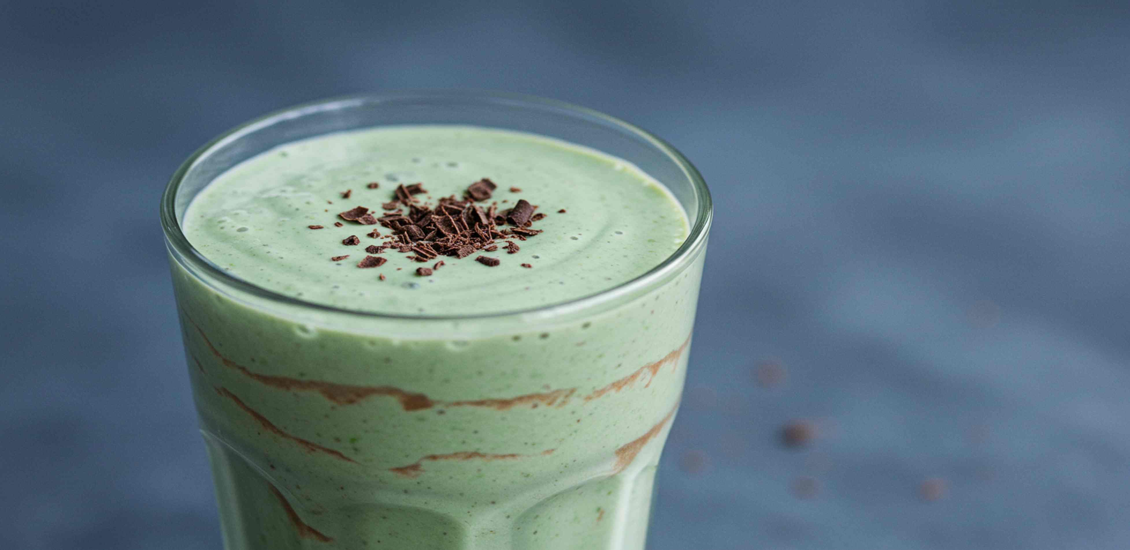 Batido de chocolate con menta