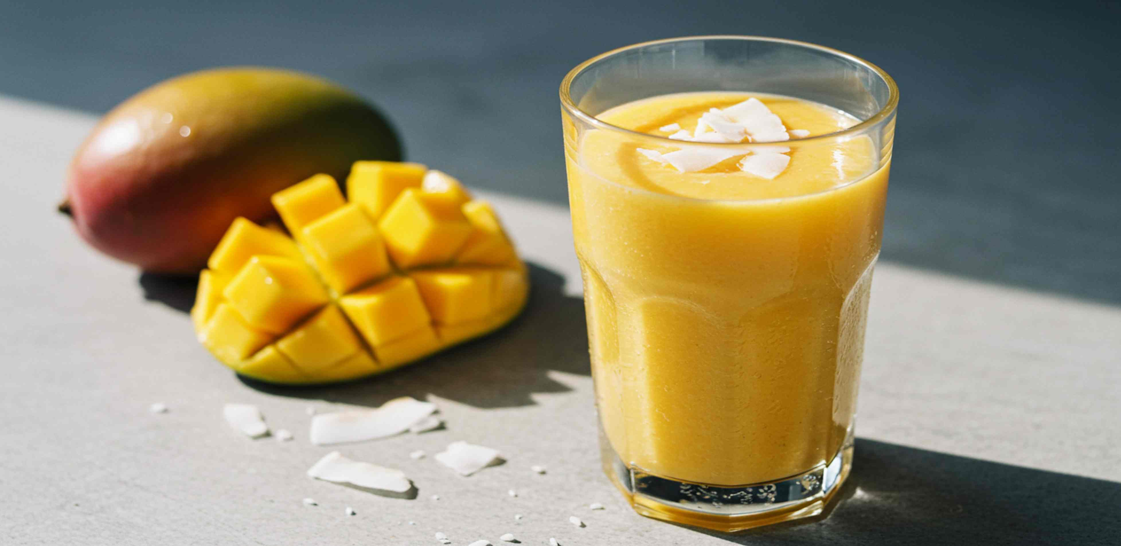 Batido de mango y coco
