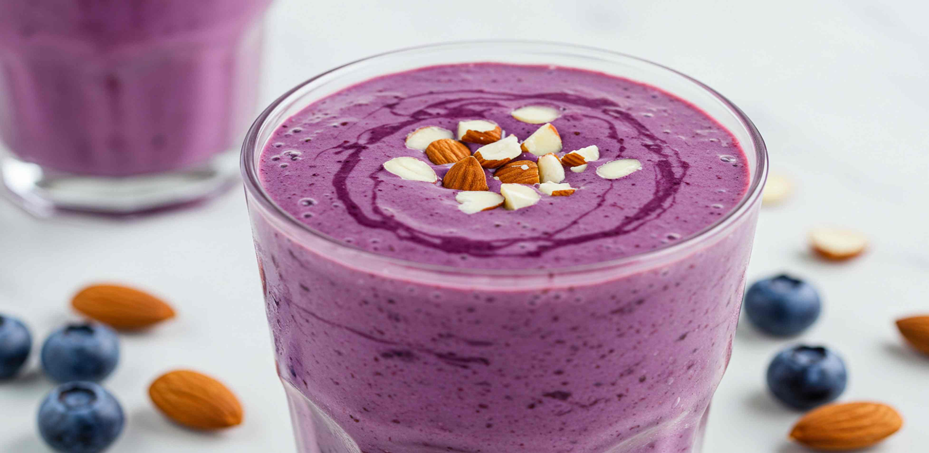 Batido de Arándanos con Almendras